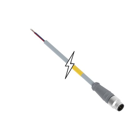 Molex NMEA M12, #22AWG/5, MALE CORDSET 2M 848548023